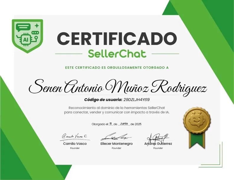 Certificado SellerChat